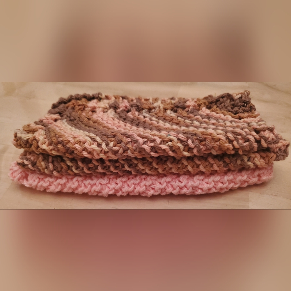 Handmade Crochet Dishclothes Set Of 3